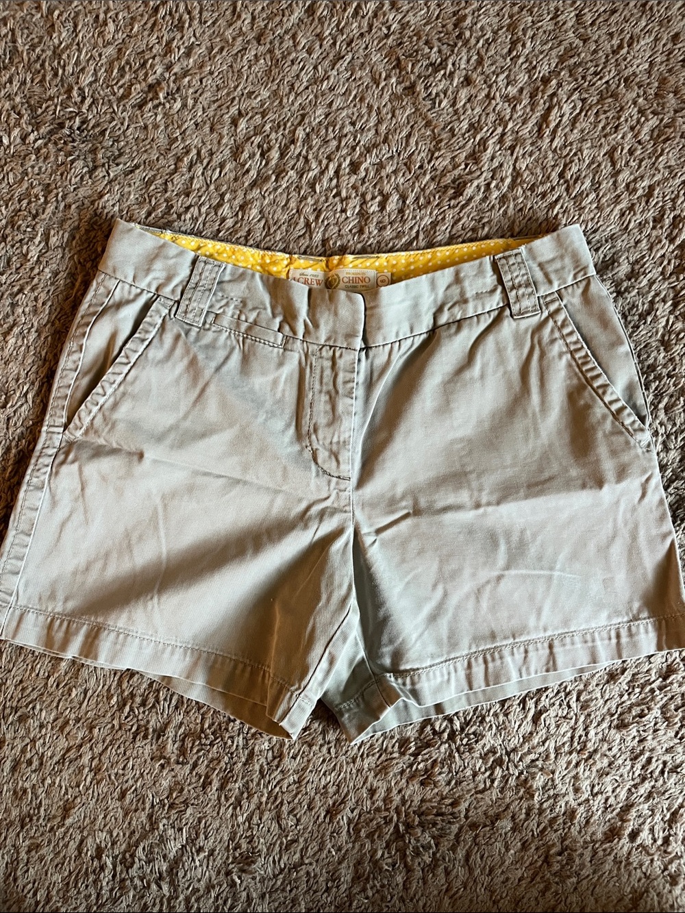 J. Crew Light Khaki broken in Chino Shorts 5 inch